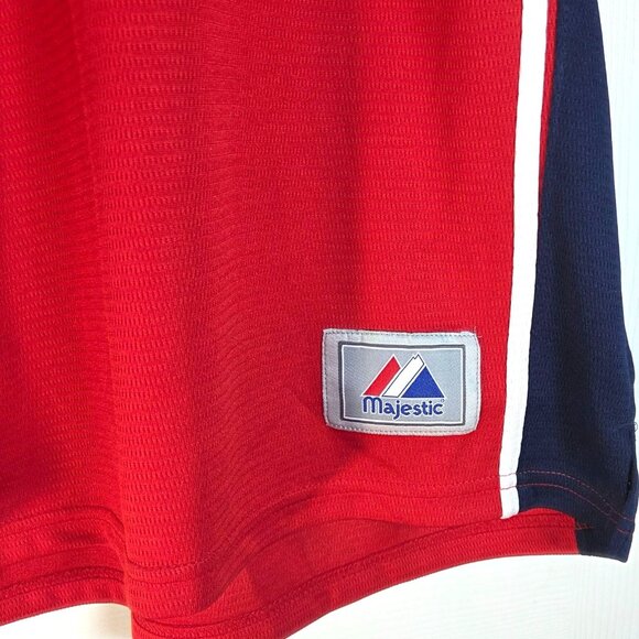 Majestic St. Louis Cardinals Red MLB Baseball Sports Team Jersey Size Large - Picture 8 of 8